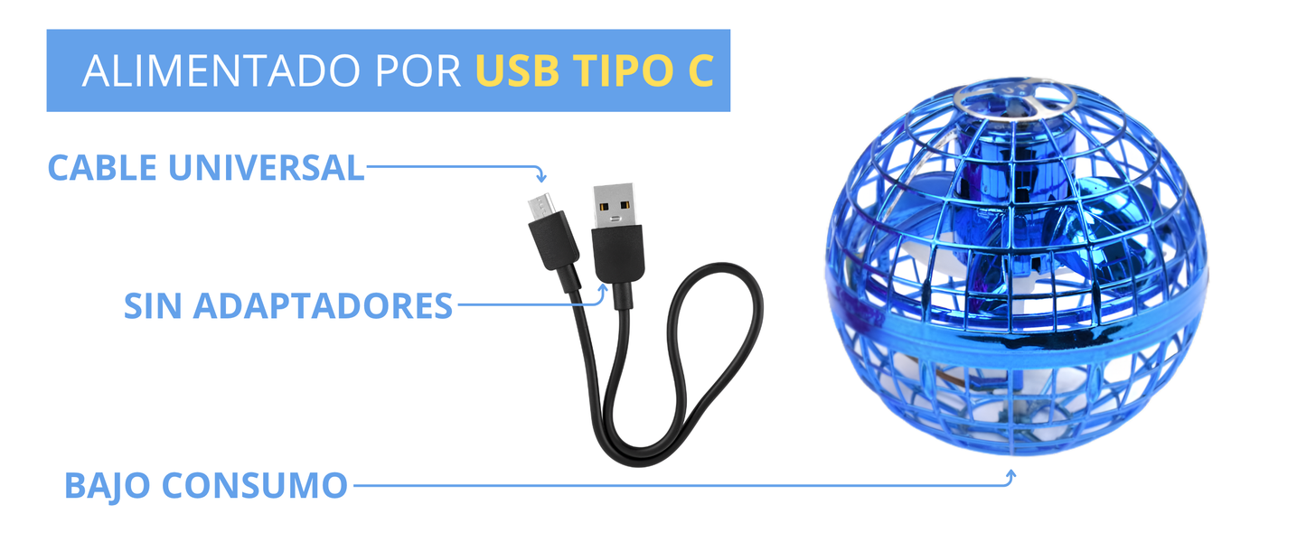 BoomBall Pelota Spinner Voladora Mágica