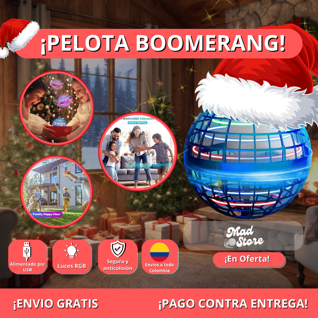 BoomBall Pelota Spinner Voladora Mágica🎅