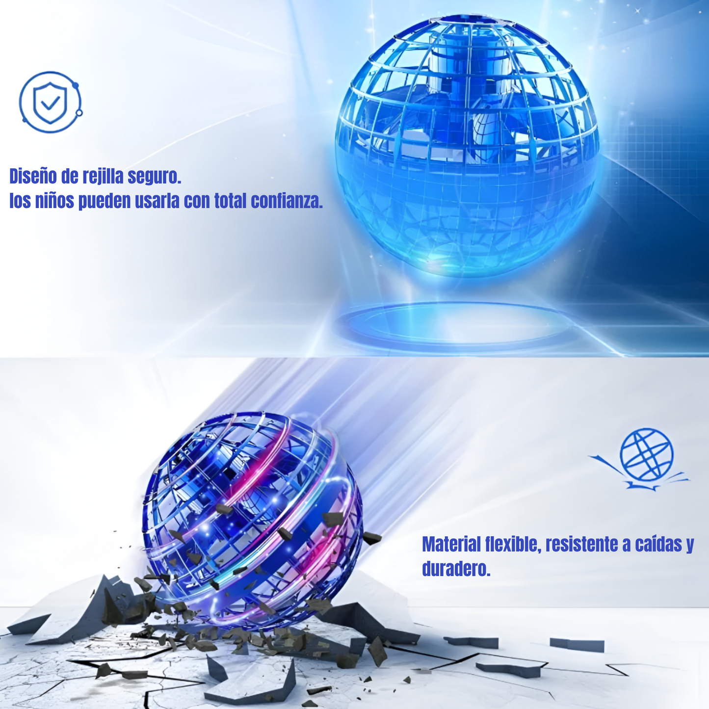 BoomBall Pelota Spinner Voladora Mágica